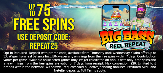 Up to 75 Free Spins