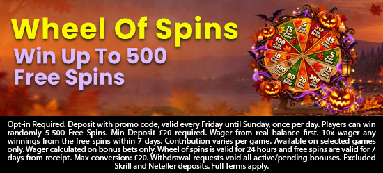 Weekend Wheel Of Spins