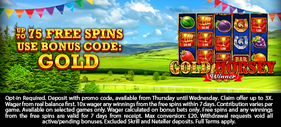 Up to 75 Free Spins