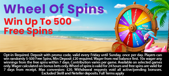 Weekend Wheel Of Spins