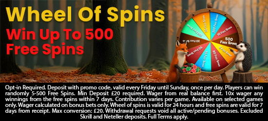 Weekend Wheel Of Spins
